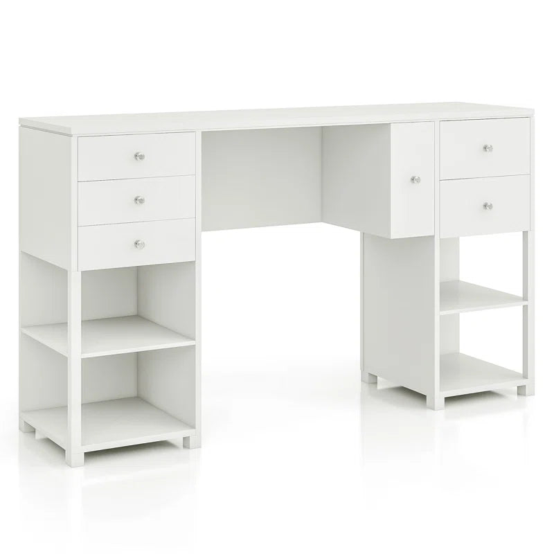 Laberex White Vanity Dreessing Table - Wooden bazar