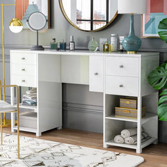 Laberex White Vanity Dreessing Table - Wooden bazar
