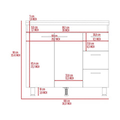 Nafron Utility Sink Base Cabinet - Wooden Bazar