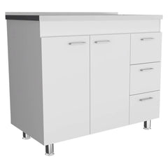 Nafron Utility Sink Base Cabinet - Wooden Bazar