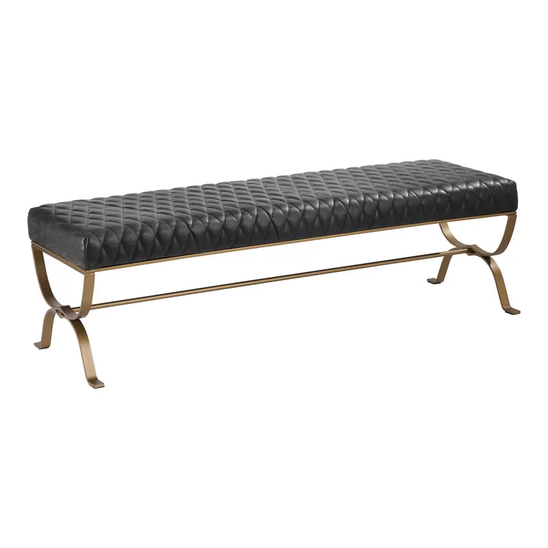 Vazyuin Bench Antique Black/Gold - Wooden Bazar