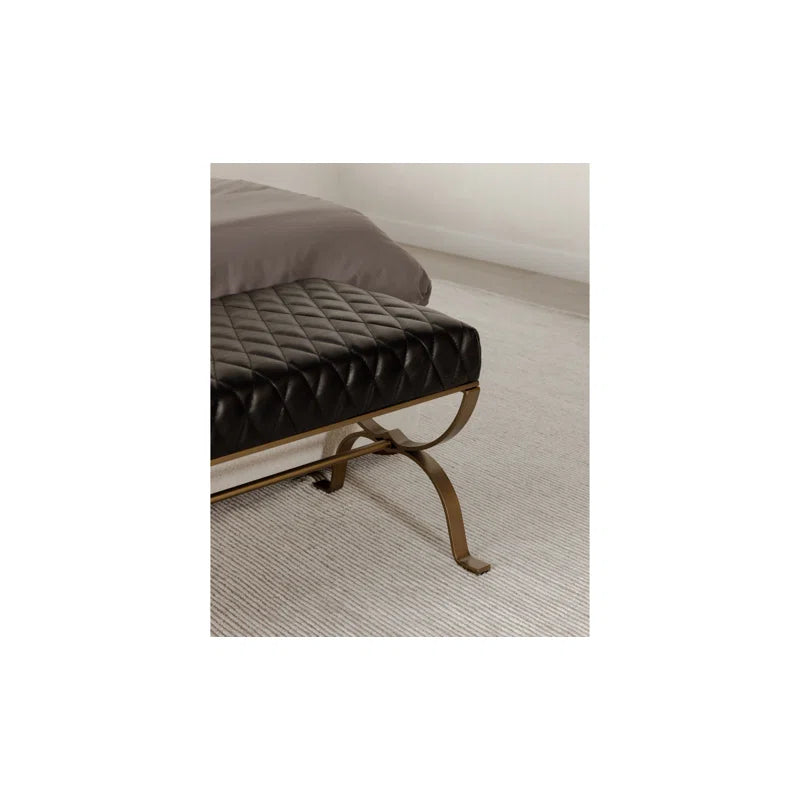 Vazyuin Bench Antique Black/Gold - Wooden Bazar