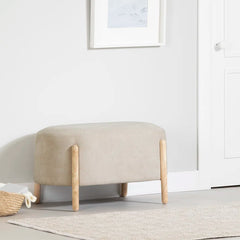 Lakkertate Polyester Blend Upholstered Bench - Wooden Bazar