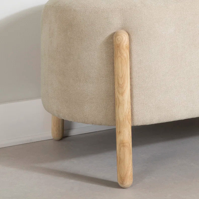 Lakkertate Polyester Blend Upholstered Bench - Wooden Bazar