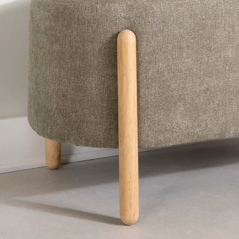 Lakkertate Polyester Blend Upholstered Bench - Wooden Bazar