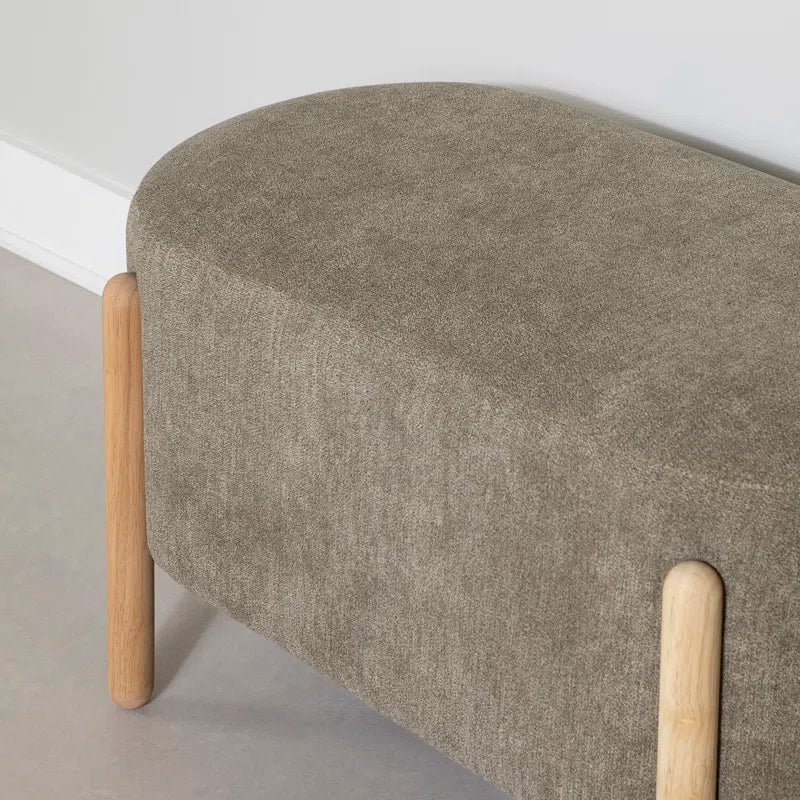 Lakkertate Polyester Blend Upholstered Bench - Wooden Bazar