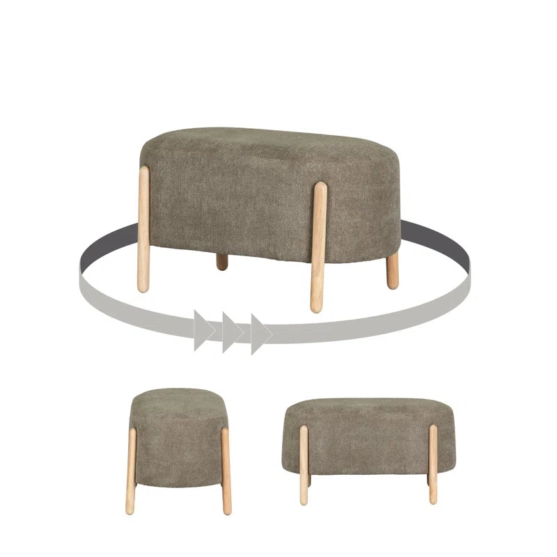 Lakkertate Polyester Blend Upholstered Bench - Wooden Bazar