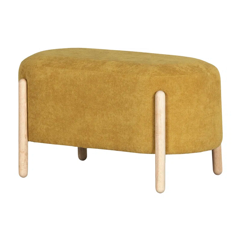 Lakkertate Polyester Blend Upholstered Bench - Wooden Bazar