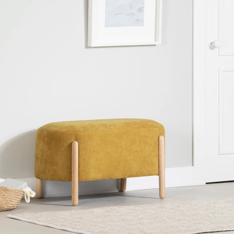 Lakkertate Polyester Blend Upholstered Bench - Wooden Bazar