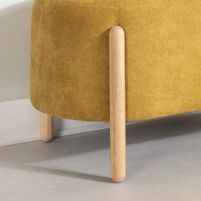 Lakkertate Polyester Blend Upholstered Bench - Wooden Bazar