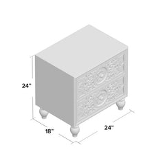 Falguni Bed Side Table - Wooden bazar