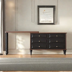 Retro Light Luxury Dresser - Wooden Bazar