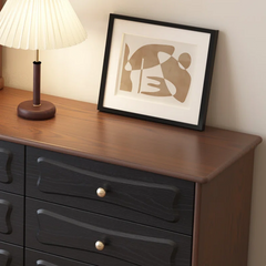 Retro Light Luxury Dresser - Wooden Bazar