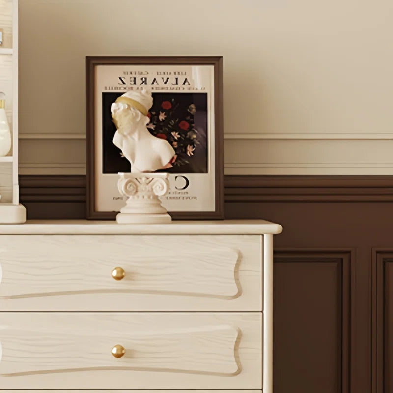 Retro Light Luxury Dresser - Wooden Bazar