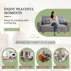 Modern Loveseat Sofa - Wooden bazar