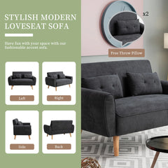 Modern Loveseat Sofa - Wooden bazar