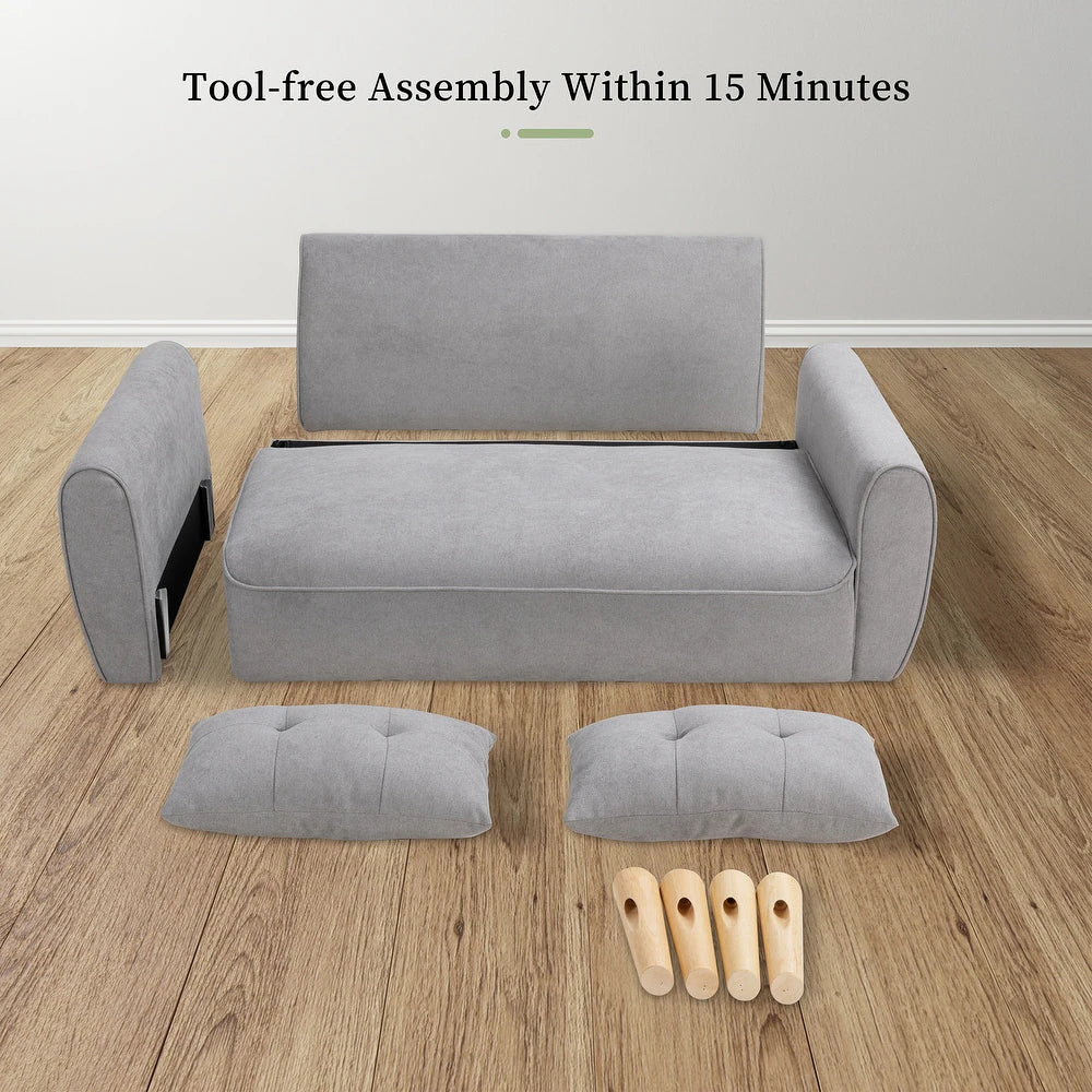 Modern Loveseat Sofa - Wooden bazar