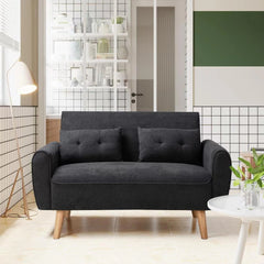 Modern Loveseat Sofa - Wooden bazar