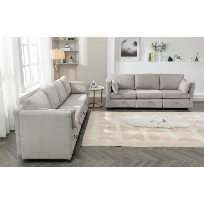 Gansetto 2 - Piece Living Room Luxury Sofa Set