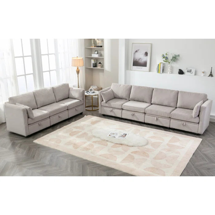 Gansetto 2 - Piece Living Room Luxury Sofa Set