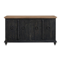 Ergert Solid Wood 65" TV Stand Console - Wooden bazar