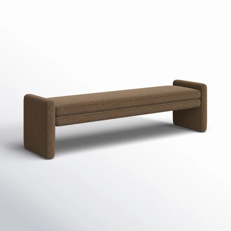 Jakwich Modern Boucle Bench - Wooden Bazar