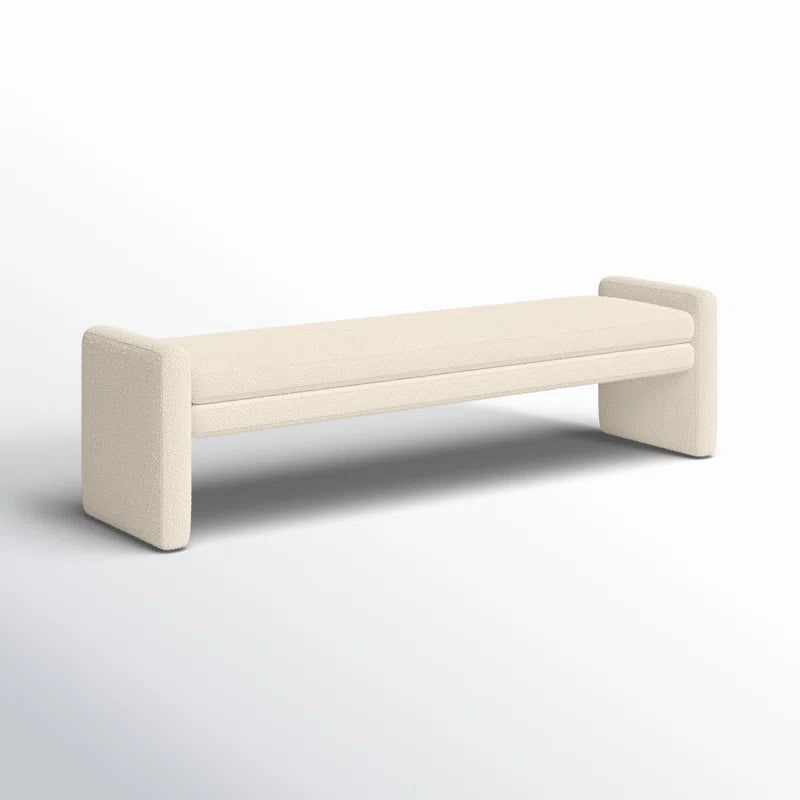 Jakwich Modern Boucle Bench - Wooden Bazar