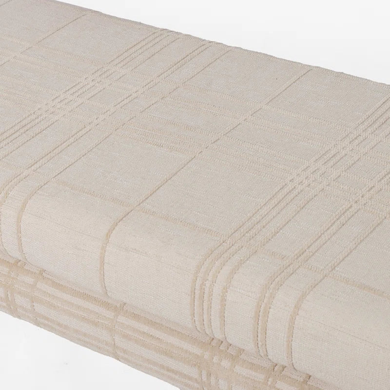 Jakwich Modern Boucle Bench - Wooden Bazar