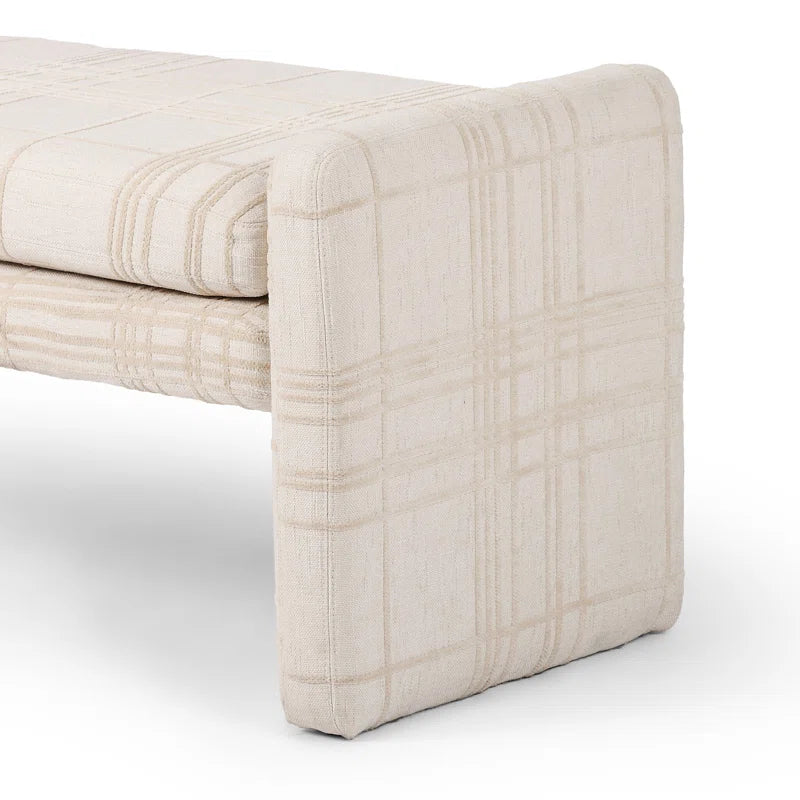 Jakwich Modern Boucle Bench - Wooden Bazar