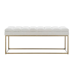 Larshima Polyester Upholstered Bench - Wooden Bazar