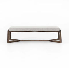 Kanstered Upholstered Bench for Modern Living - Wooden Bazar