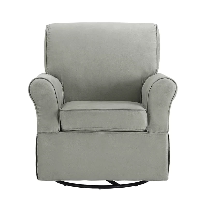 Jawqer Upholstered Swivel Glider - Wooden bazar