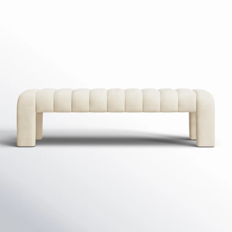 Salinoster Upholstered Bench - Wooden Bazar