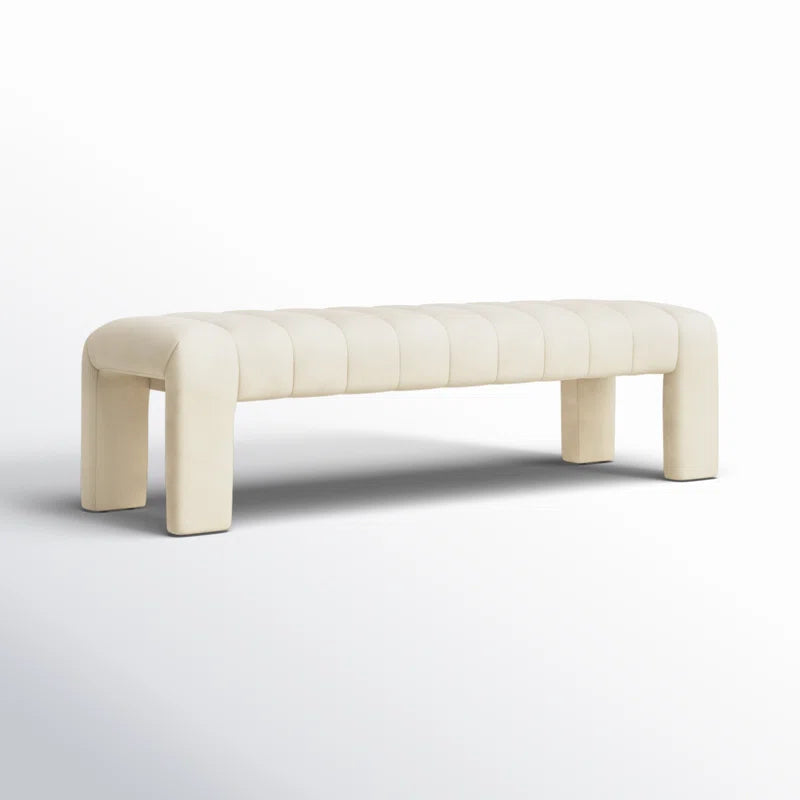 Salinoster Upholstered Bench - Wooden Bazar