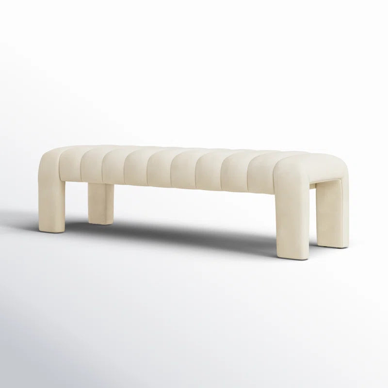 Salinoster Upholstered Bench - Wooden Bazar