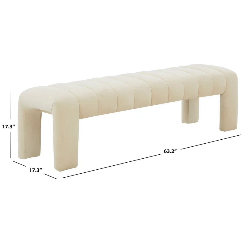 Salinoster Upholstered Bench - Wooden Bazar