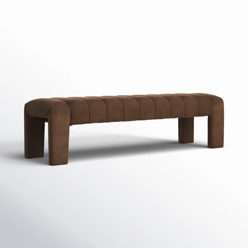Salinoster Upholstered Bench - Wooden Bazar