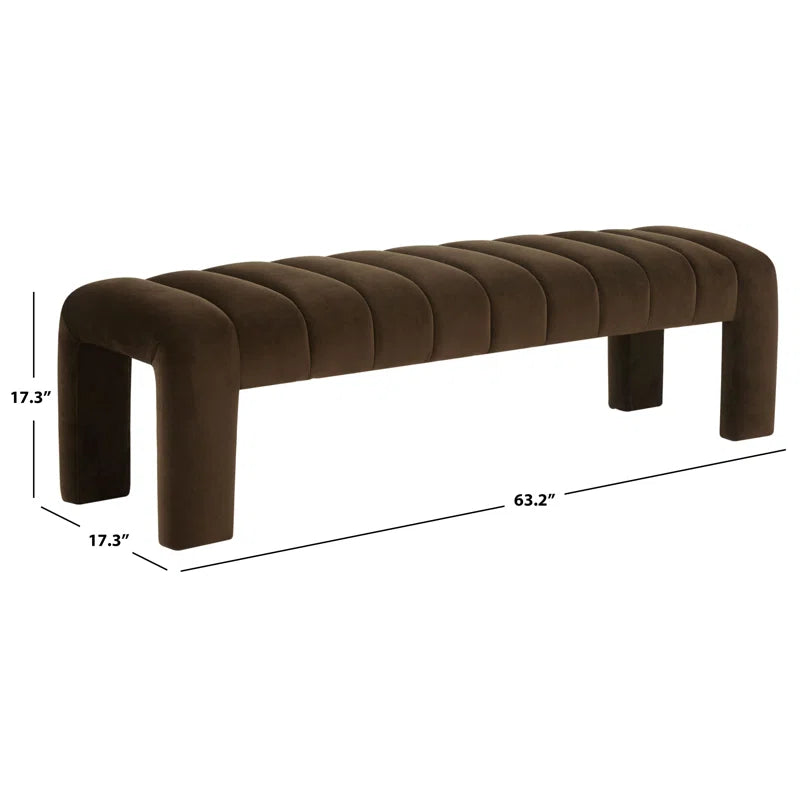 Salinoster Upholstered Bench - Wooden Bazar