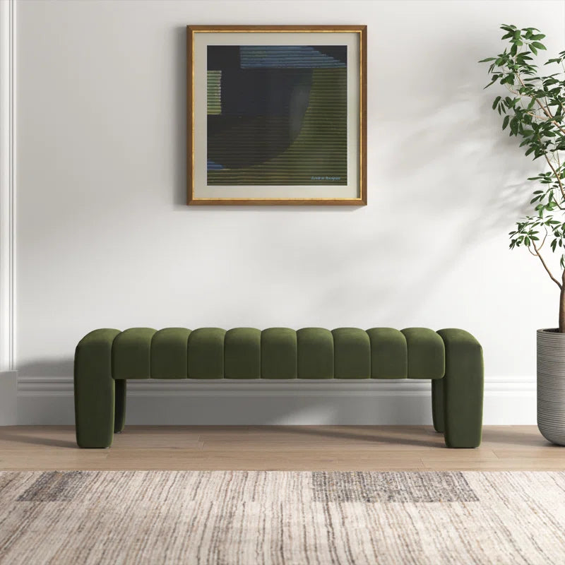 Salinoster Upholstered Bench - Wooden Bazar