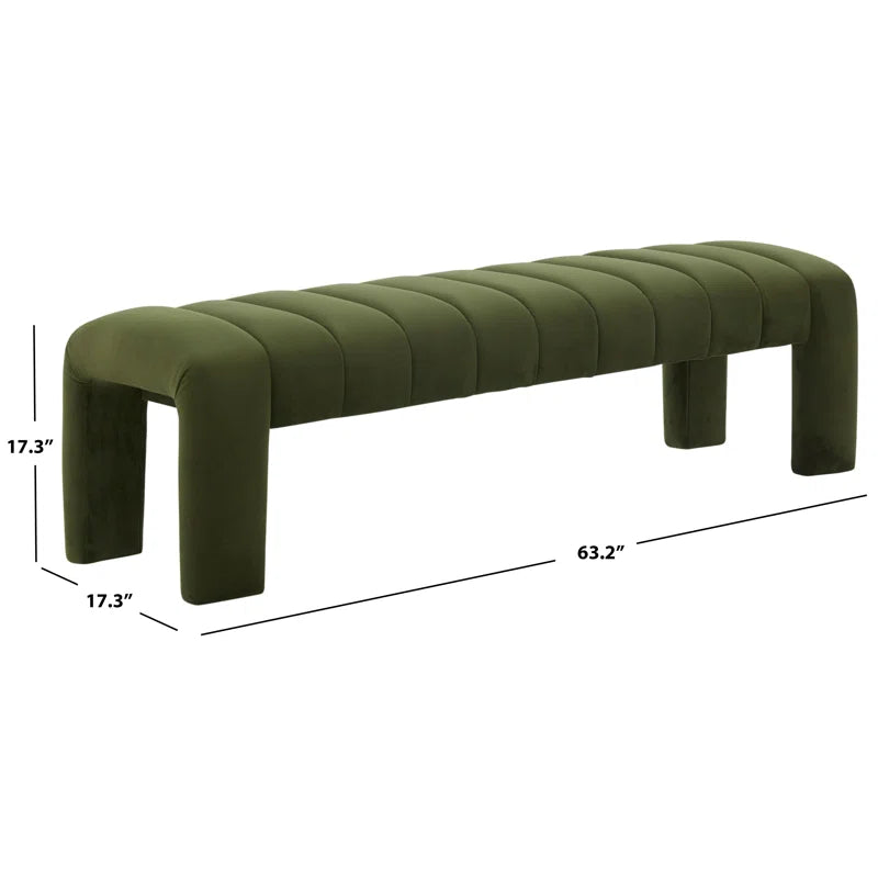 Salinoster Upholstered Bench - Wooden Bazar