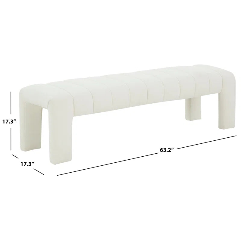 Salinoster Upholstered Bench - Wooden Bazar