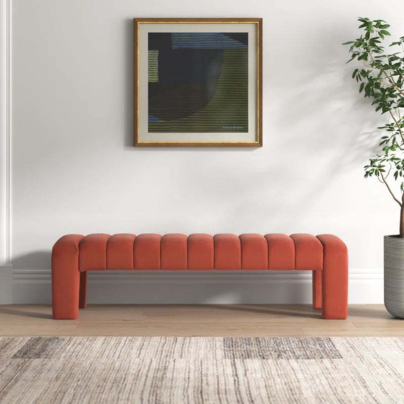 Salinoster Upholstered Bench - Wooden Bazar