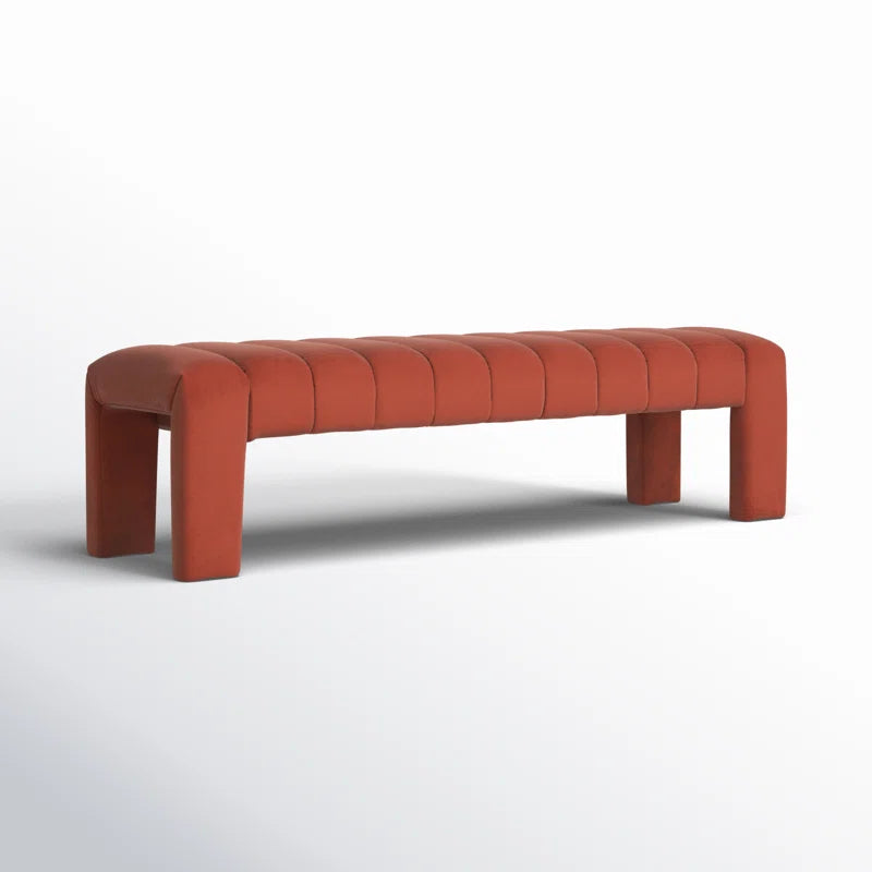 Salinoster Upholstered Bench - Wooden Bazar
