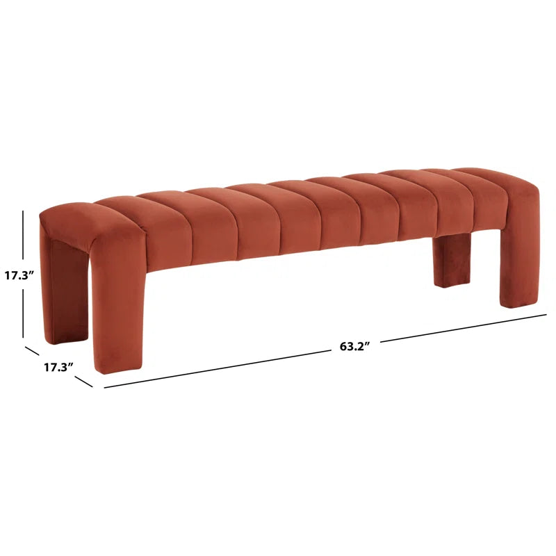 Salinoster Upholstered Bench - Wooden Bazar