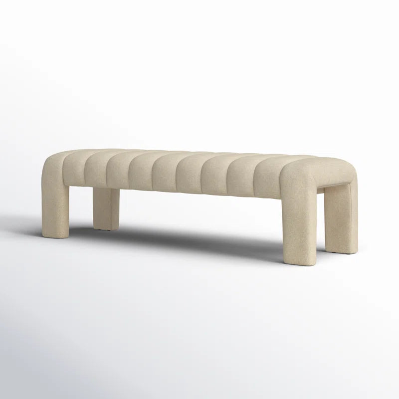 Salinoster Upholstered Bench - Wooden Bazar