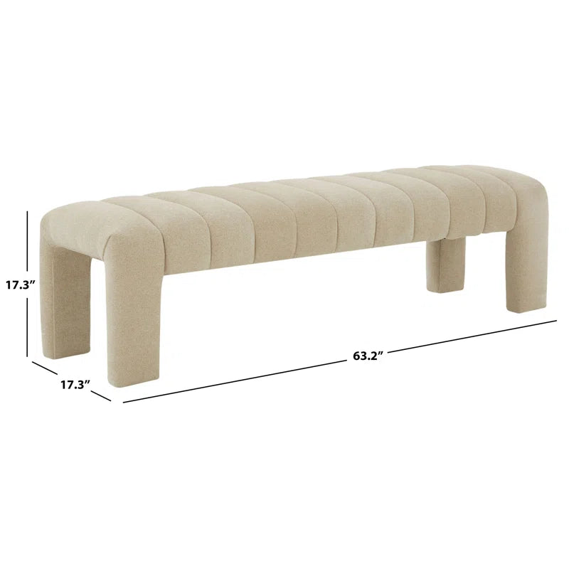 Salinoster Upholstered Bench - Wooden Bazar