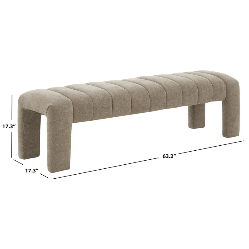 Salinoster Upholstered Bench - Wooden Bazar