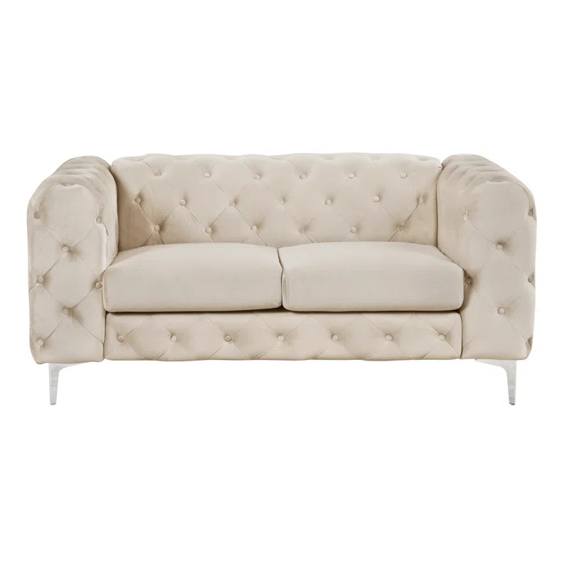 Grafordo 4 - Piece Velvet Living Room Luxury Sofa Set