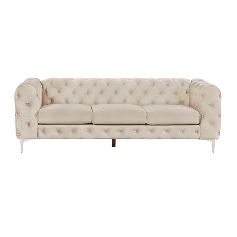 Grafordo 4 - Piece Velvet Living Room Luxury Sofa Set