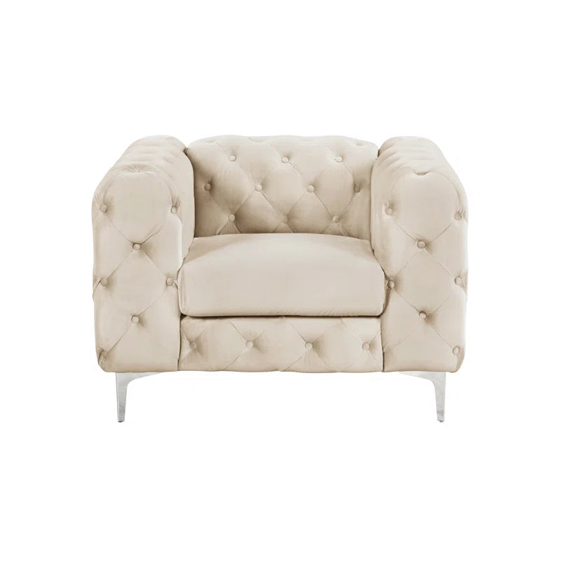 Grafordo 4 - Piece Velvet Living Room Luxury Sofa Set